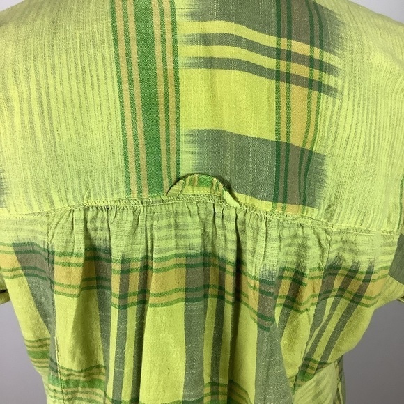 ANTHROPOLOGIE PILCRO PLAID COTTON BLOUSE NWT - Picture 11 of 13